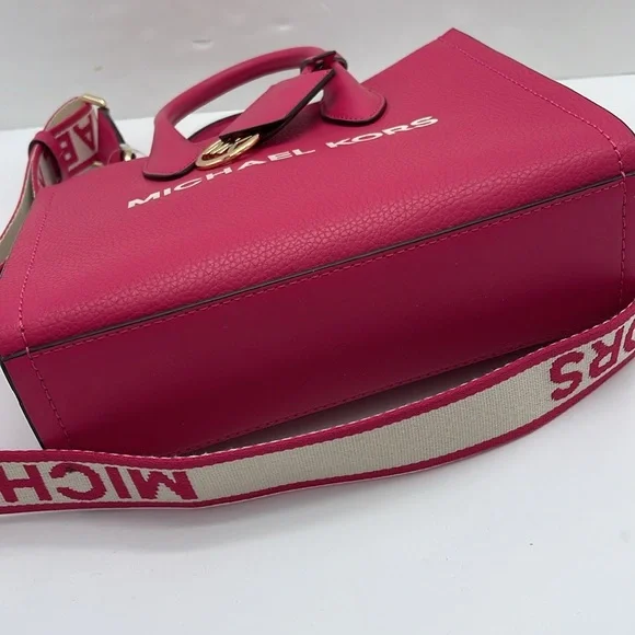 MICHAEL KORS
Mirella Small Pebbled Leather Crossbody Bag Tote 
Electric Pink - Picture 10 of 16